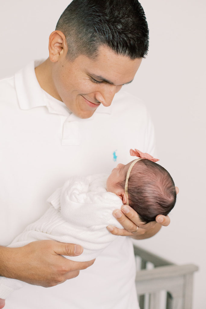 Father Daughter Newborn Lifestyle Photography