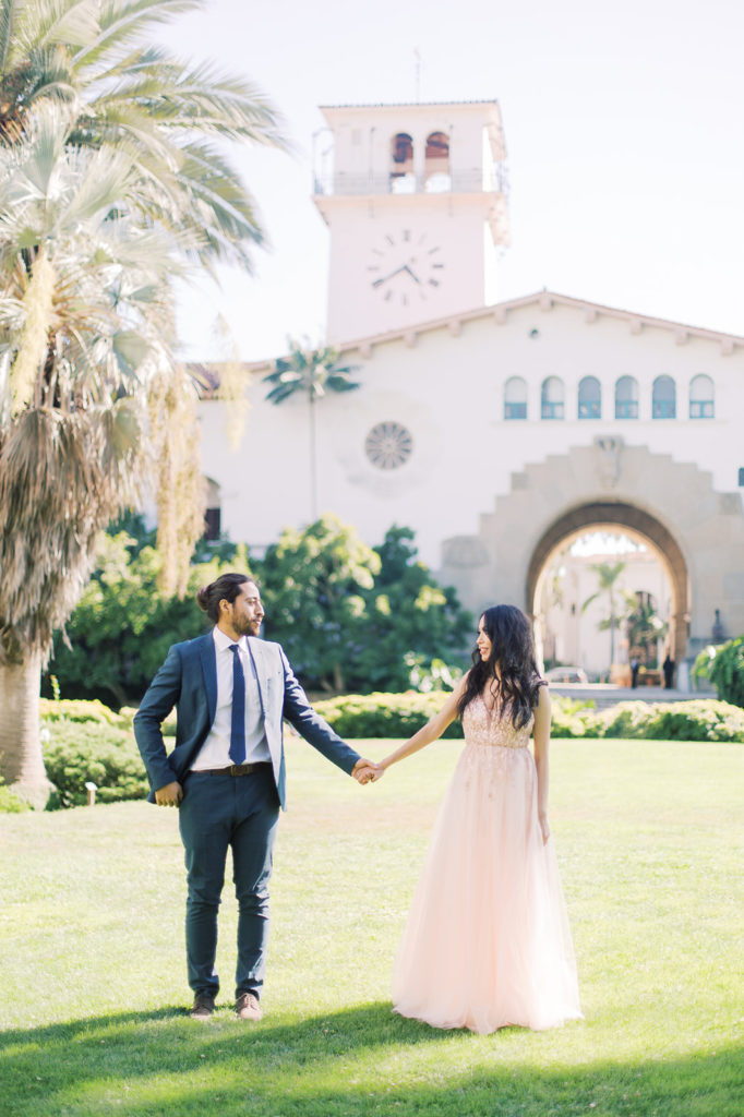Engagement Session at the Santa Barbara Courthouse